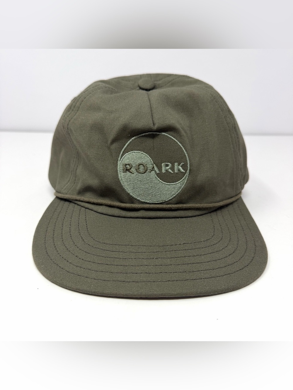 Roark Balance Packable 5 Panel Baseball Cap Hat Brown Organic Cotton NEW NWT
